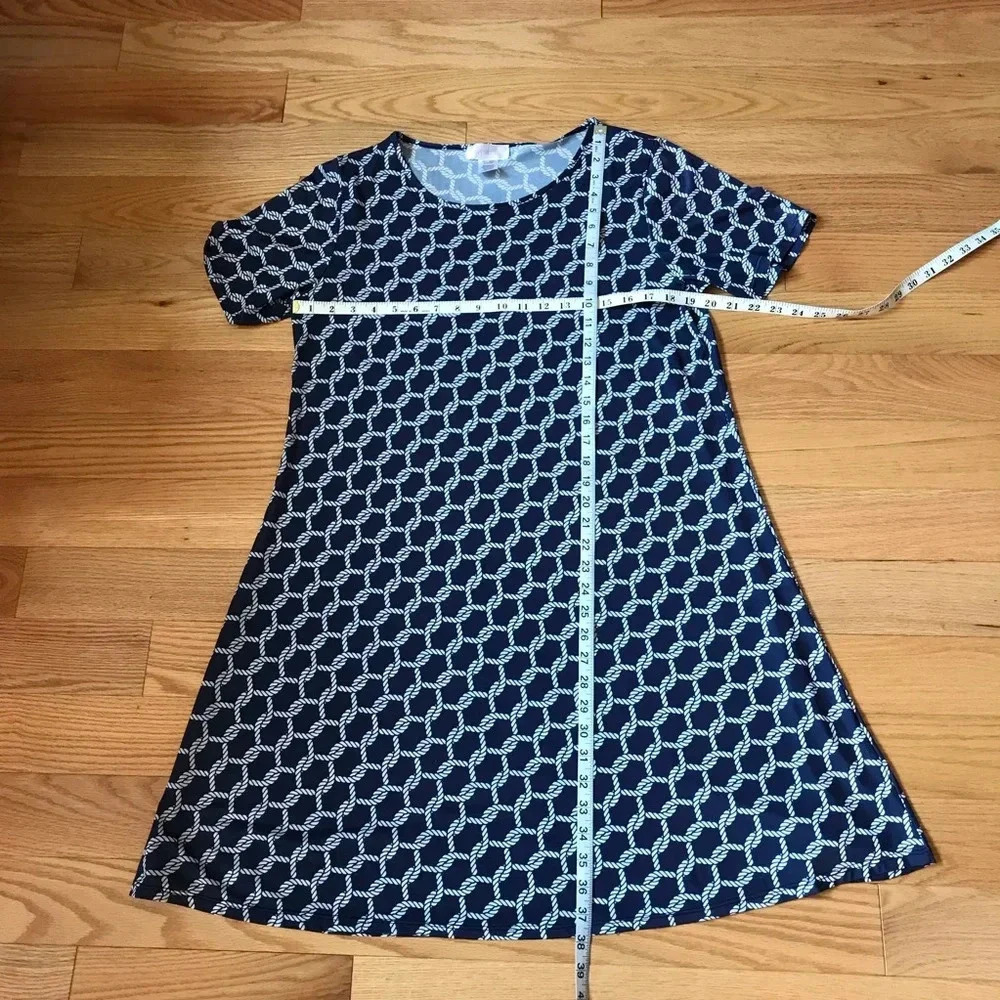 Chic Dress Beautiful Blue & White Size Large - Picture 7 of 9